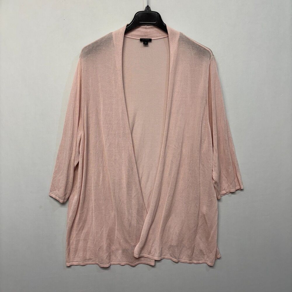 J Jill Duster Open Front Cardigan Sweater Knit Top Size 4X Cotton Blend D047 -29